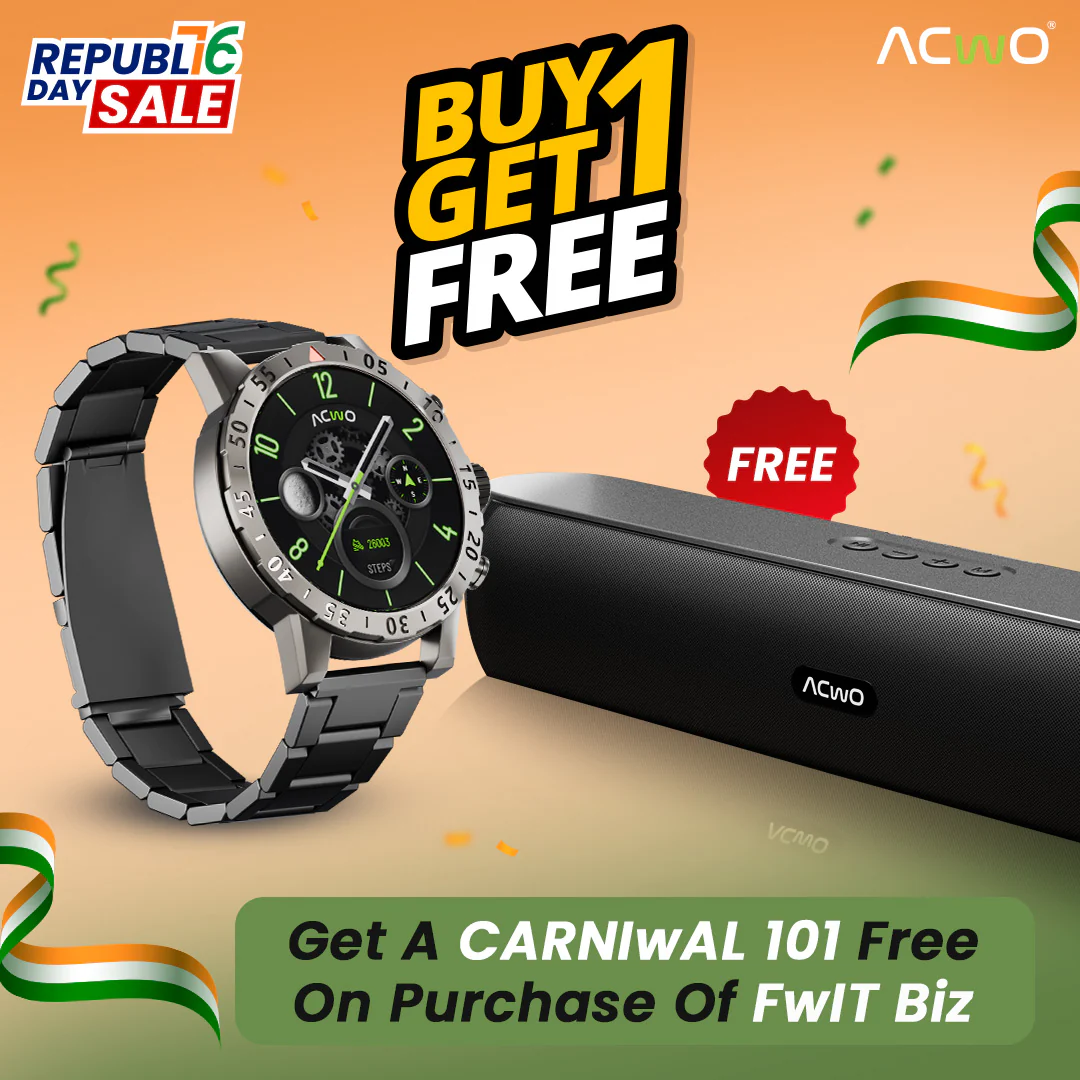 FwIT Biz Smartwatch + Free  CARNIwAL 101 Soundbar